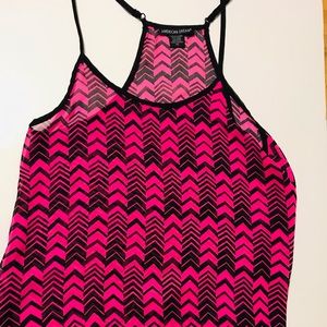 Spaghetti strap see through top